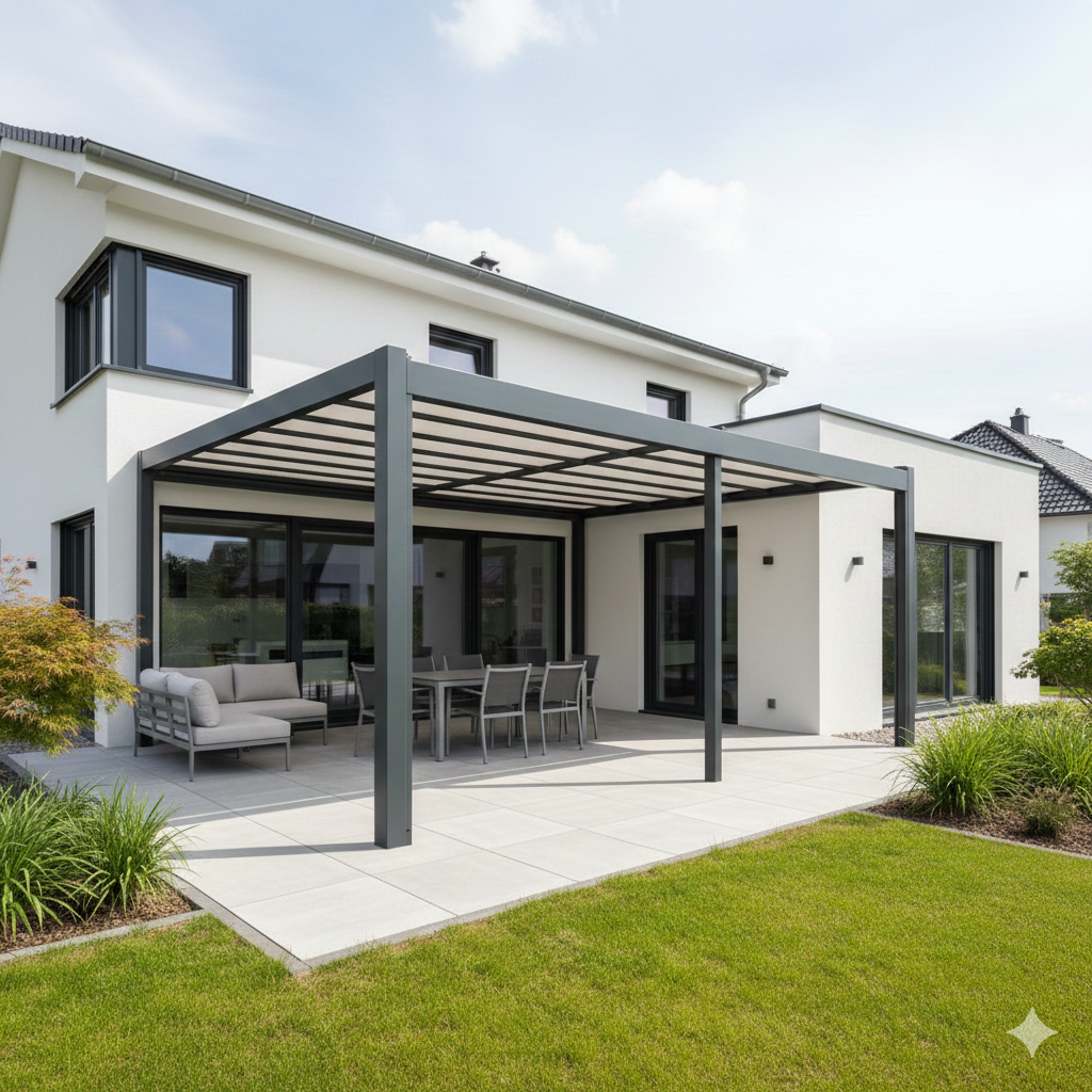 Ocelová pergola
